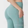 Pantalóns de ioga de adestramento de yoga de bolsillo